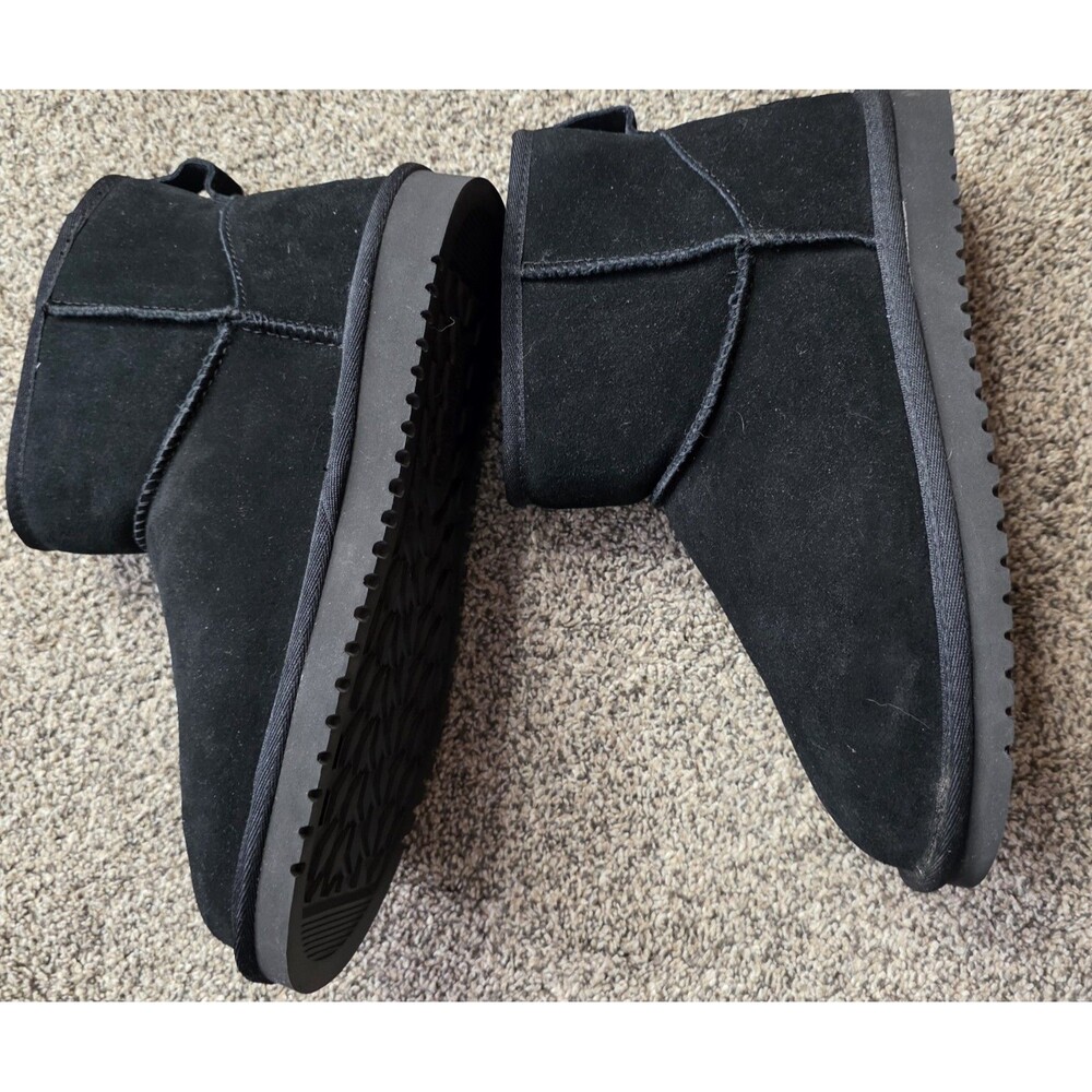 UGG Koolaburra Koola Mini II Boot Short Size 8 Black NWOT Warm Trendy Chunky - Picture 7 of 10